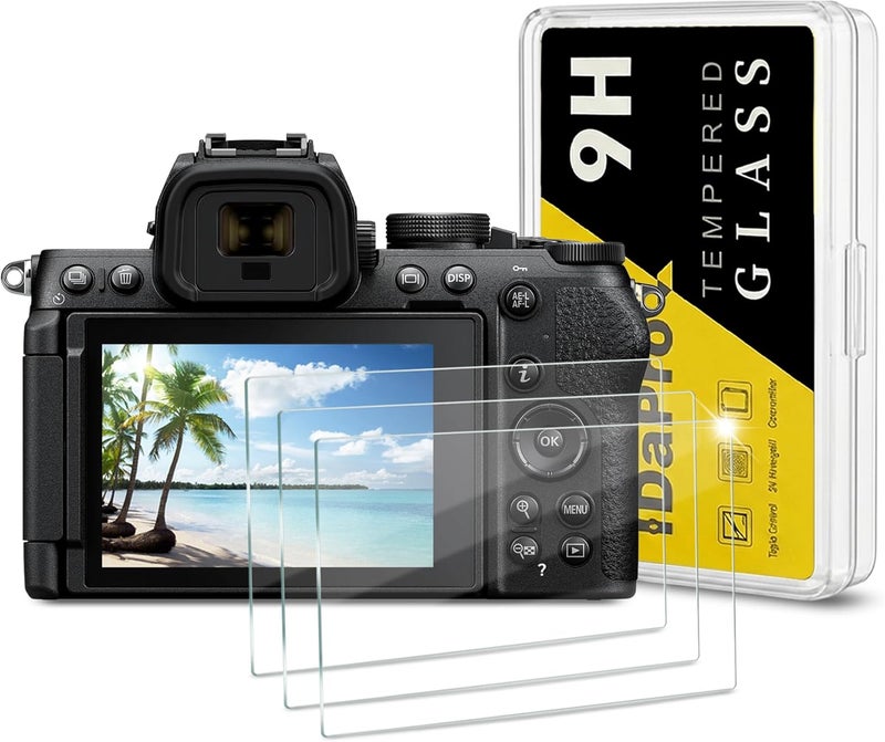 iDaPro [3Pcs Tempered Glass Screen Protector for Nikon Z6 III/ Z50 II Z50II/Z7/Z6/Z5,Tempered Glass,9H Hardness,Anti-Scrach,Anti-Bubble,Easy Installation - Image 1